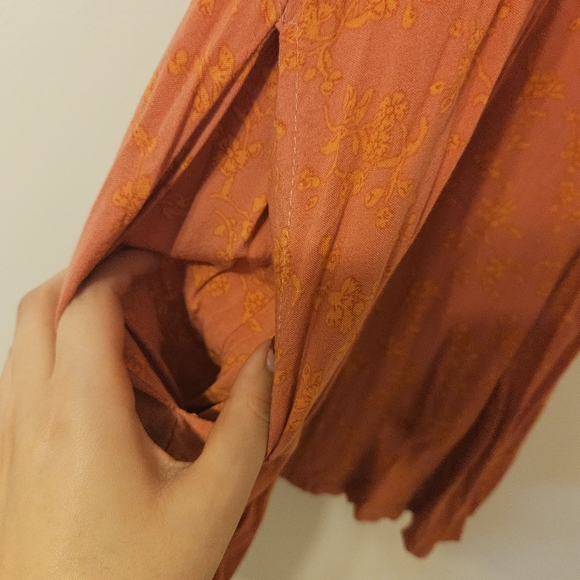 Mini Orange dress with pockets - Picture 7 of 8